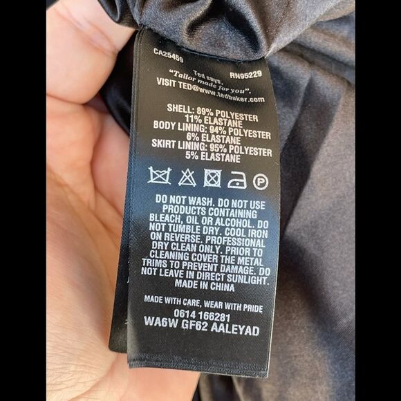 Ted Baker Black Tailored Stretch Shift Dress 2 - Picture 7 of 12